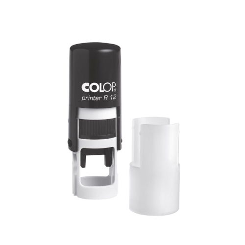 COLOP Printer okrągły R12 czarny z zatyczka.jpg