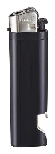 Zapalniczka krzesiwowa z otwieraczem czarna.webp