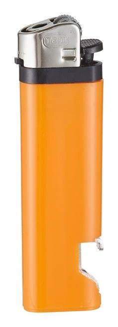 Zapalniczka krzesiwowa z otwieraczem pomarańczowa.webp