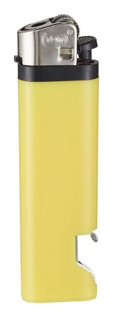 Zapalniczka krzesiwowa z otwieraczem żółta.webp